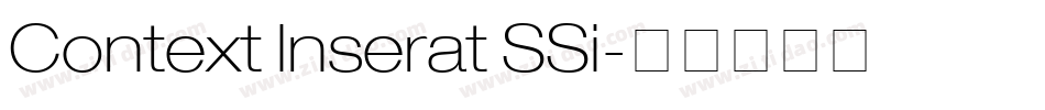 Context Inserat SSi字体转换